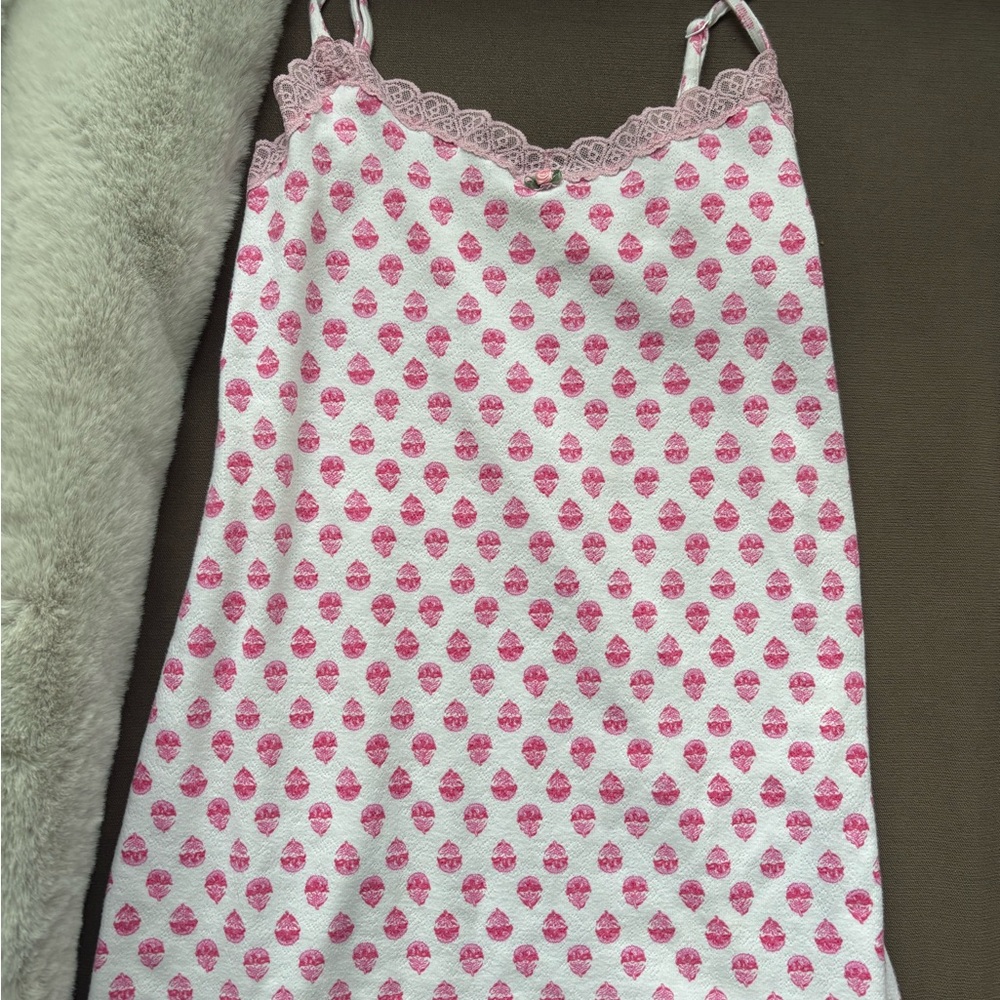 Ditsy Daisy Pointelle Pearl Slip Dress